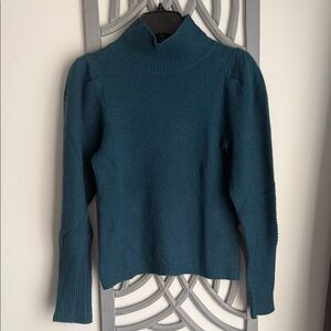 Diane Von Furstenberg Teal Turtleneck Sweater